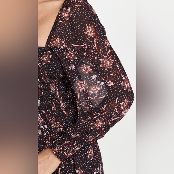 o.p.t Classic Smocked Maxi in Purple Floral - Picture 4 of 11